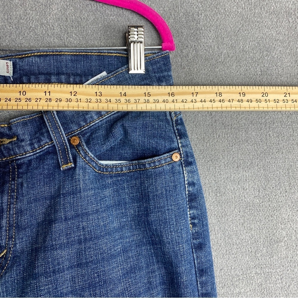 Levi’s 529 Curvy Boot Cut Jeans Denim Blue Women’s Size 12 Medium - Picture 8 of 9